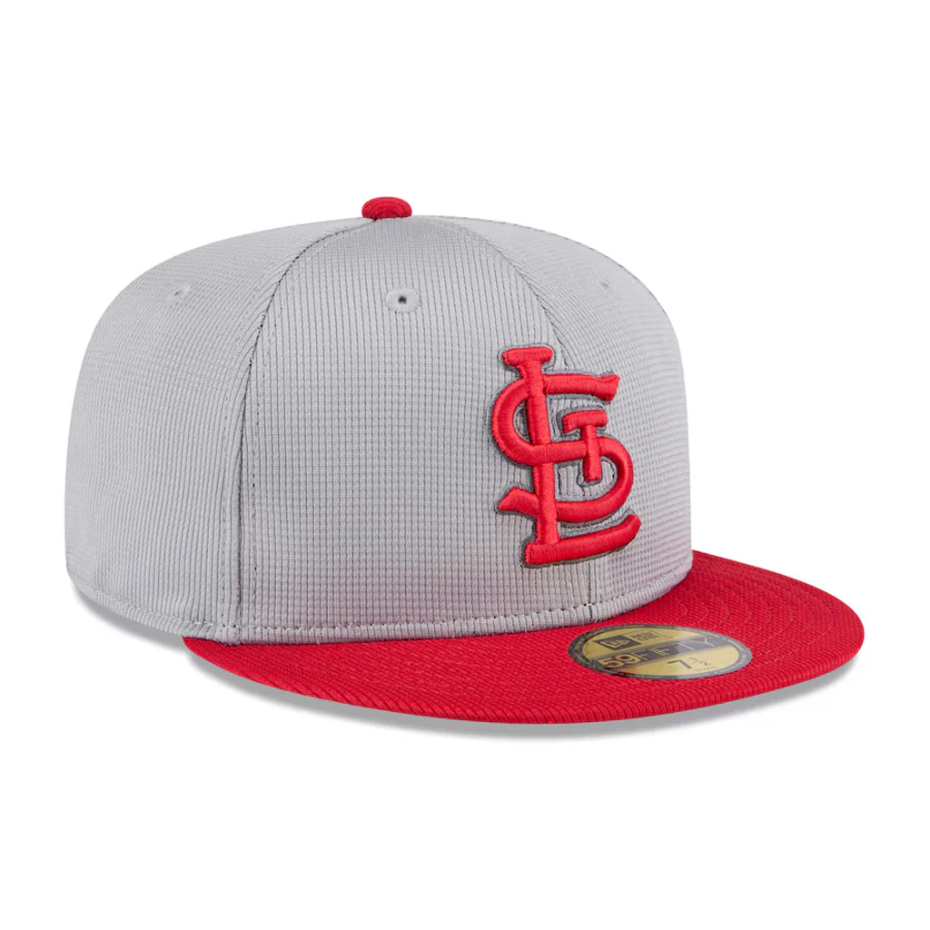 MLB St. Louis Cardinals New Era 2025 Graphite Batting Practice 59FIFTY Fitted Hat - Graphite - Image 3