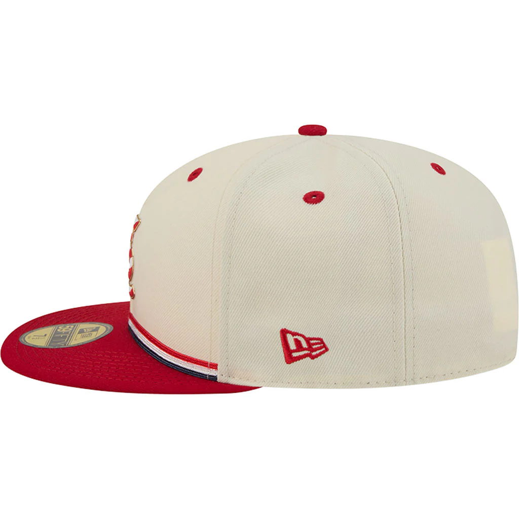MLB St. Louis Cardinals New Era 2026 4th of July 59FIFTY Fitted Hat - Cream - Image 2
