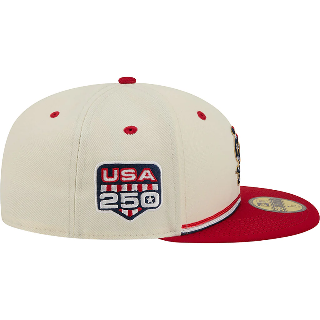 MLB St. Louis Cardinals New Era 2026 4th of July 59FIFTY Fitted Hat - Cream - Image 3