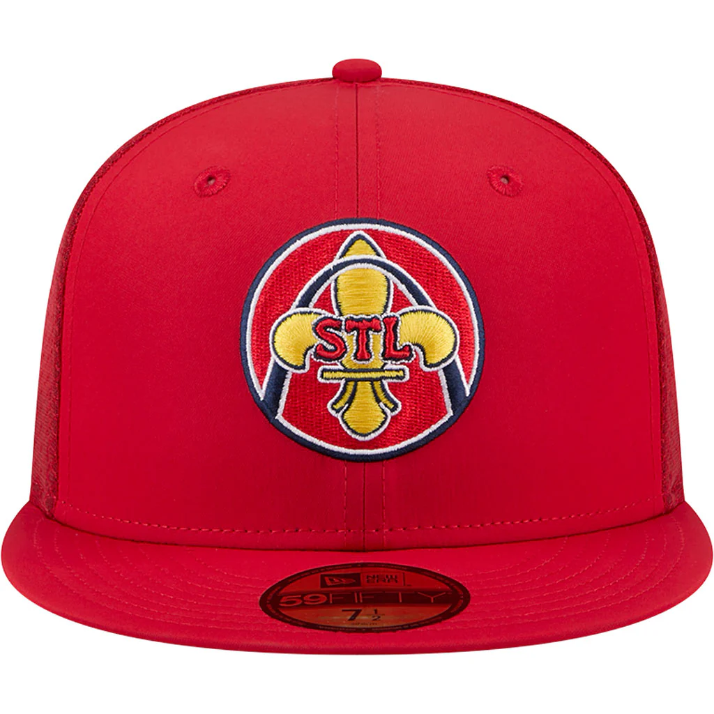 MLB St. Louis Cardinals New Era City Connect Batting Practice 59FIFTY Fitted Hat - Red - Image 3