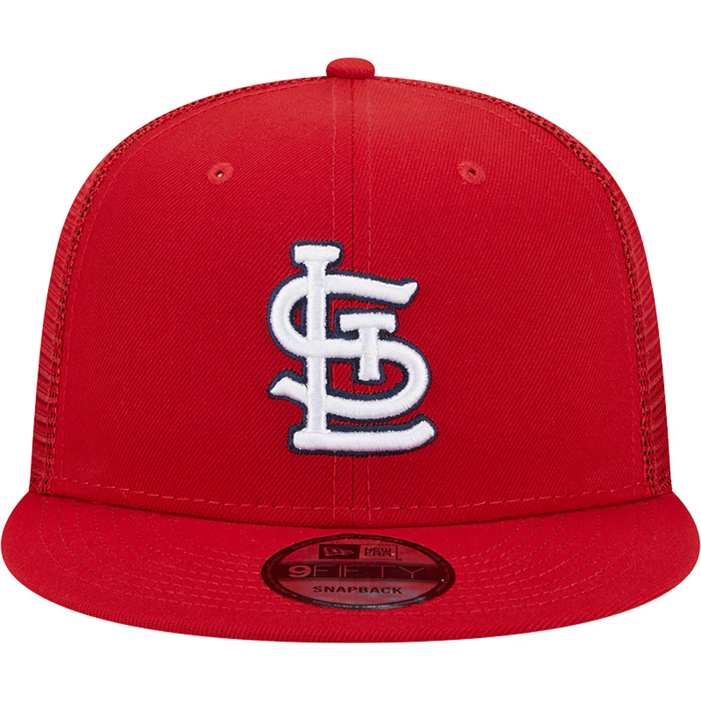 MLB St. Louis Cardinals New Era OTC Trucker 9FIFTY Snapback Hat - Red - Image 3