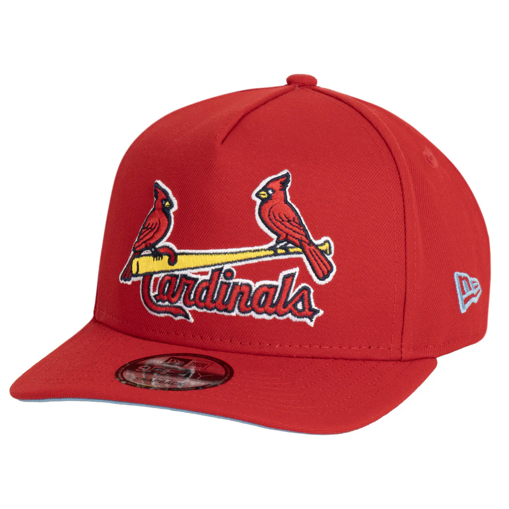 MLB St. Louis Cardinals New Era Team Undervisor 9FIFTY A-Frame Snapback Hat - Red - Image 2