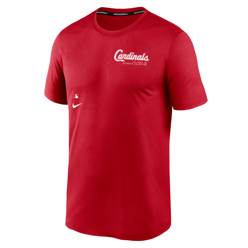 MLB St. Louis Cardinals Nike Early Work T-Shirt - Red - Image 2