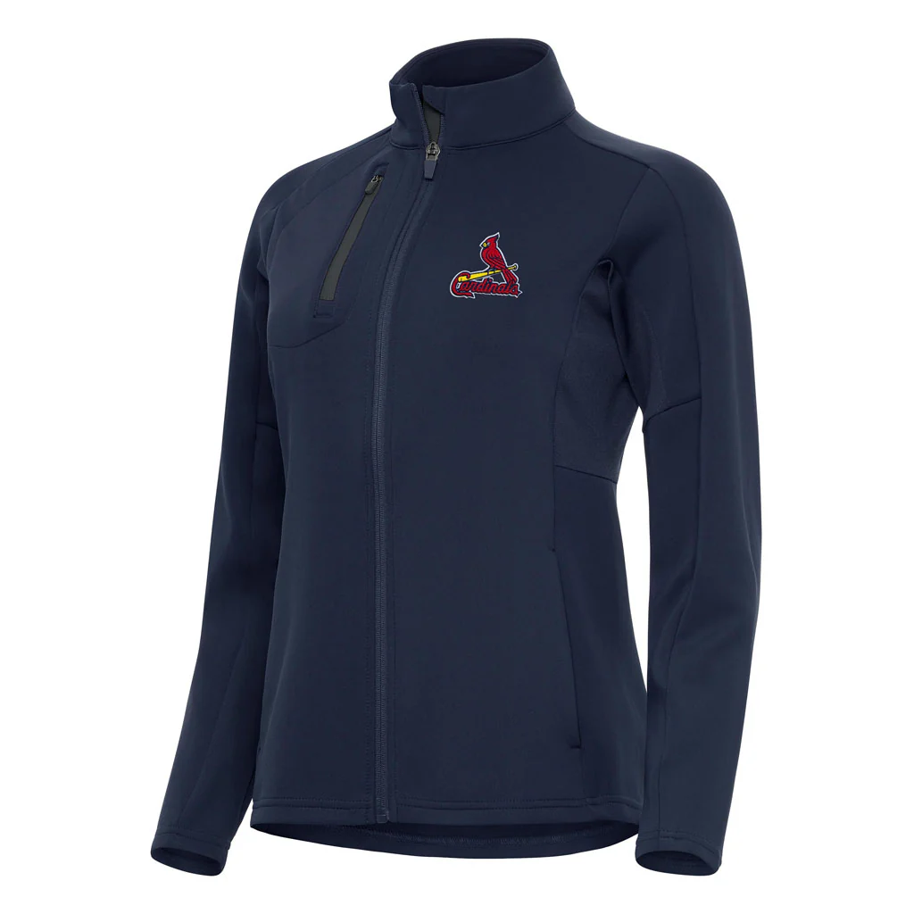 MLB St. Louis Cardinals Women's Antigua Generation Full Zip Jacket - Navy