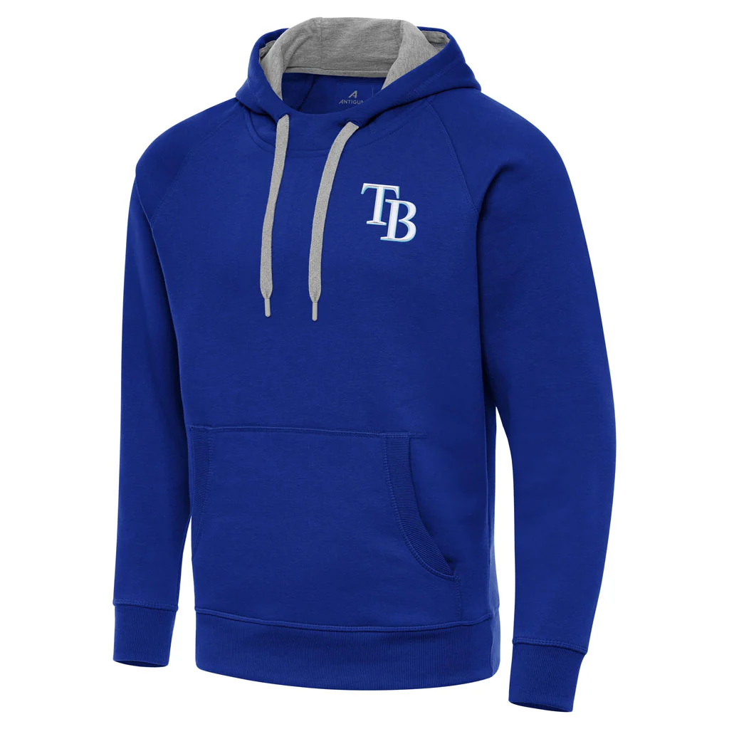 MLB Tampa Bay Rays Antigua Victory Pullover Hoodie - Blue