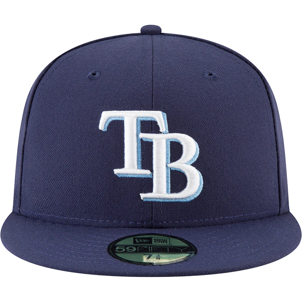MLB Tampa Bay Rays New Era Authentic Collection Home On-Field 59FIFTY Fitted Hat - Navy - Image 3