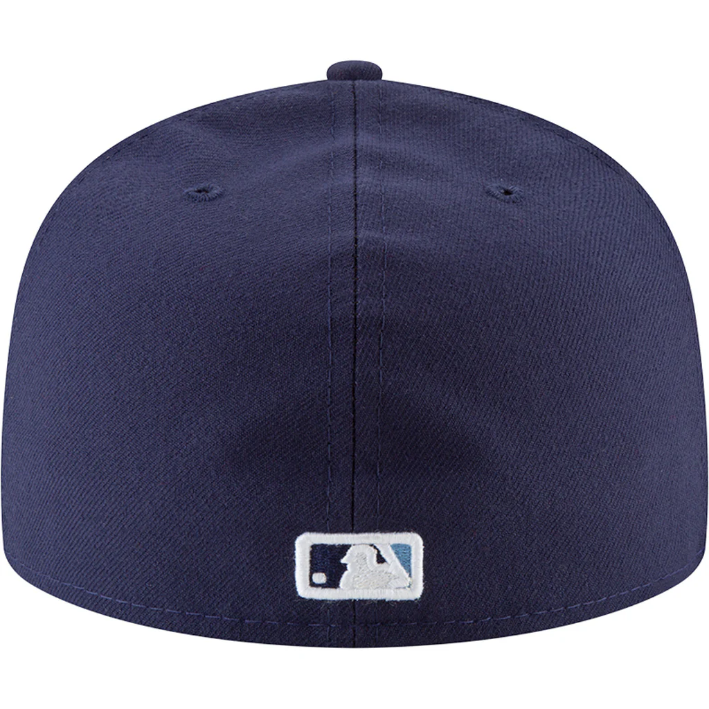 MLB Tampa Bay Rays New Era Authentic Collection Home On-Field 59FIFTY Fitted Hat - Navy - Image 4