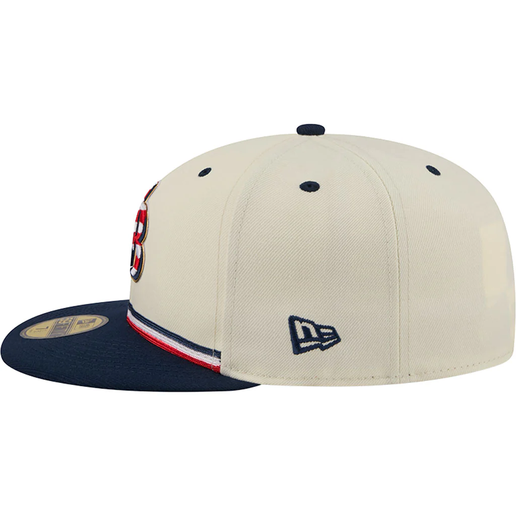 MLB Tampa Bay Rays New Era 2026 4th of July 59FIFTY Fitted Hat - Cream - Image 4