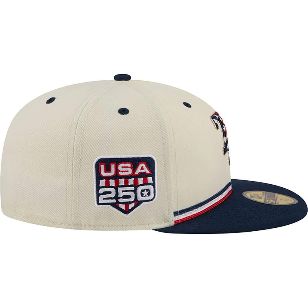 MLB Tampa Bay Rays New Era 2026 4th of July 59FIFTY Fitted Hat - Cream - Image 5
