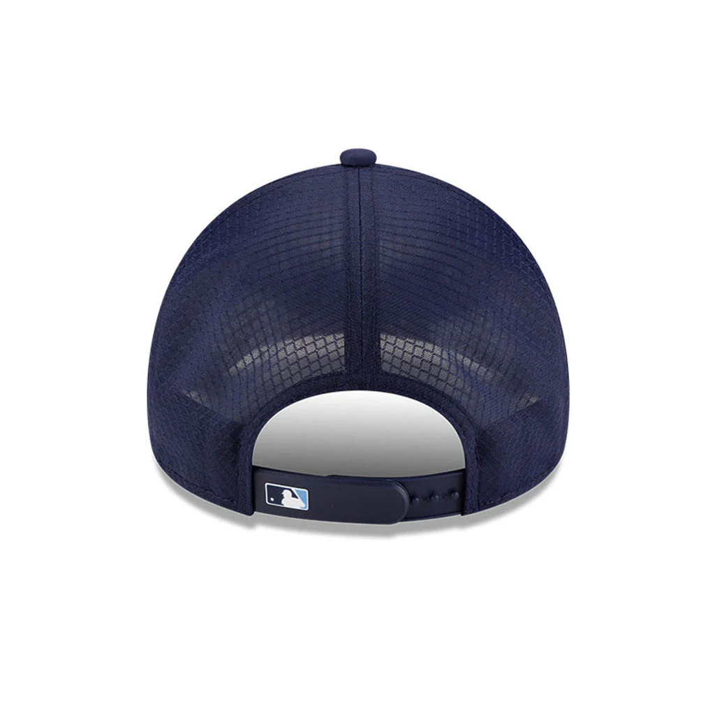 MLB Tampa Bay Rays New Era Batting Practice Apex 9FORTY Snapback Hat - Navy - Image 3