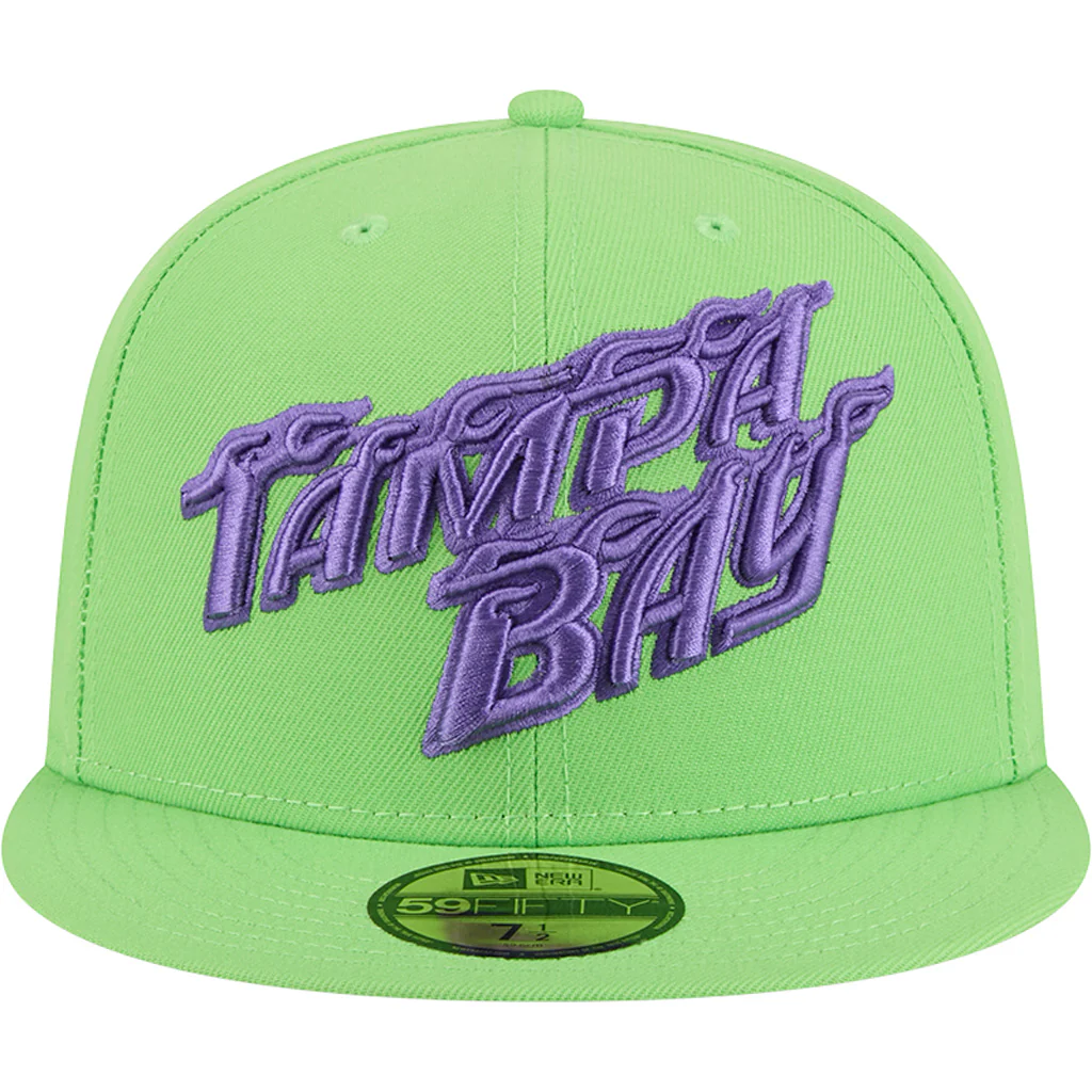 MLB Tampa Bay Rays New Era City Connect Fan Pack 59FIFTY Fitted Hat - Green - Image 3