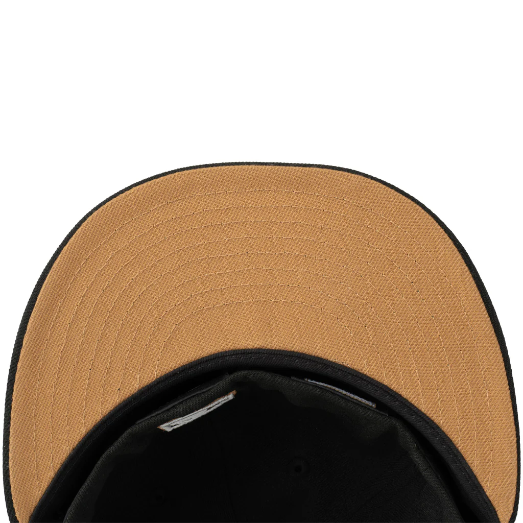 MLB Tampa Bay Rays New Era Gray Outline Logo 59FIFTY Fitted Hat - Black - Image 5