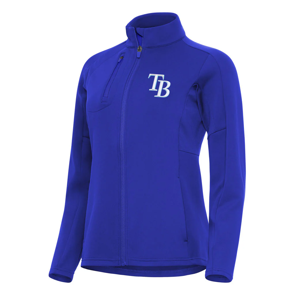 MLB Tampa Bay Rays Women's Antigua Generation Full Zip Jacket - Blue