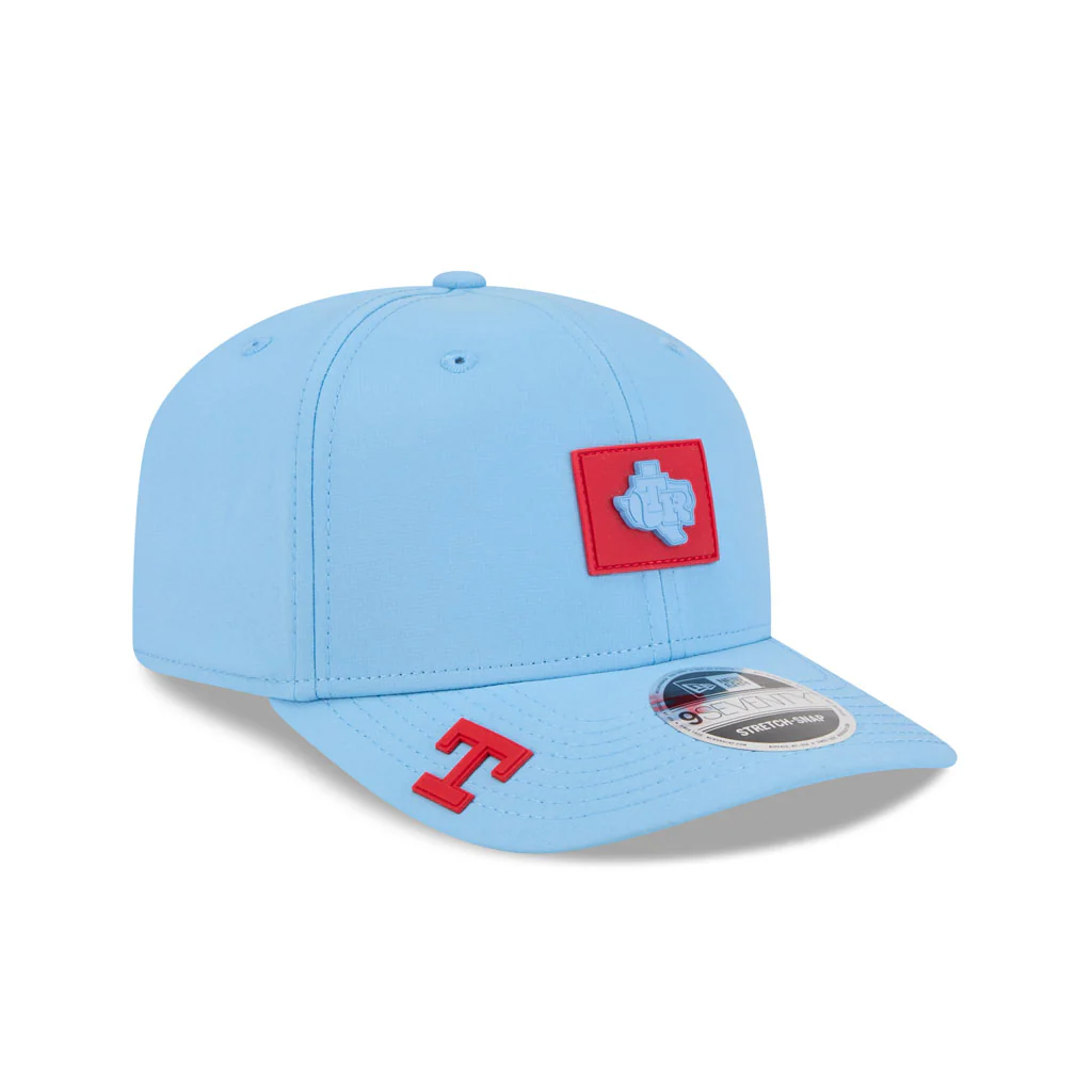MLB Texas Rangers New Era 2026 Clubhouse 9SEVENTY Stretch Snap Hat - Blue - Image 2