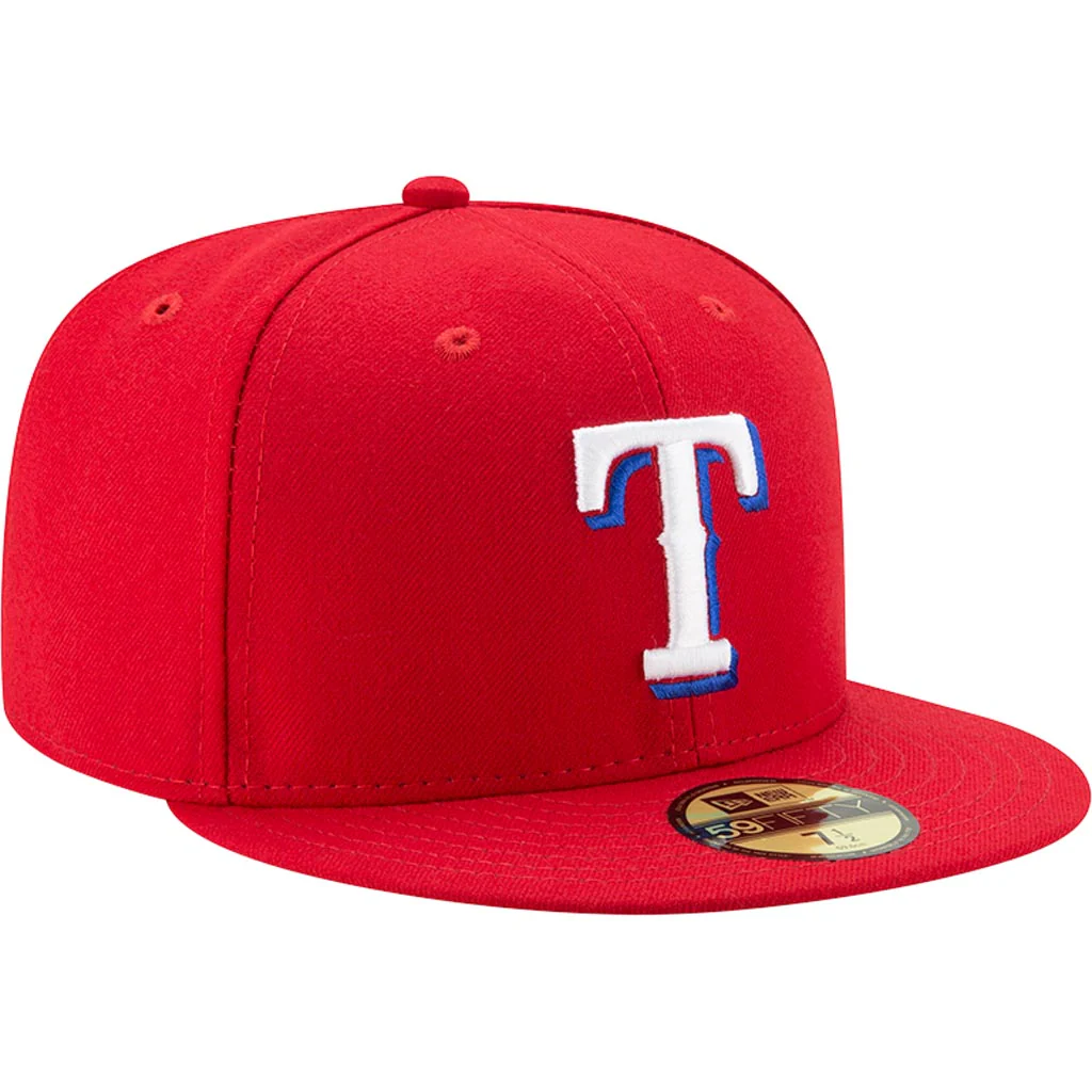 MLB Texas Rangers New Era Alternate Authentic Collection 59FIFTY Fitted Hat -Red - Image 2