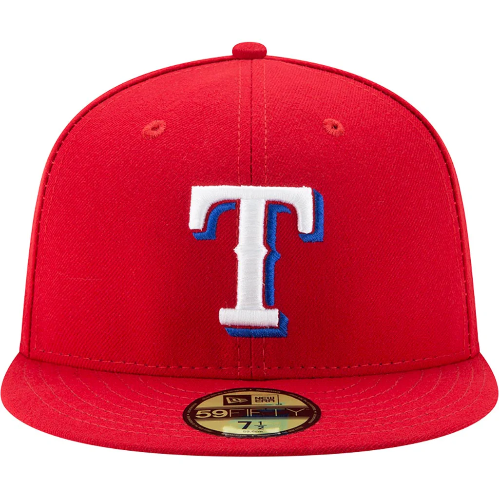 MLB Texas Rangers New Era Alternate Authentic Collection 59FIFTY Fitted Hat -Red - Image 3