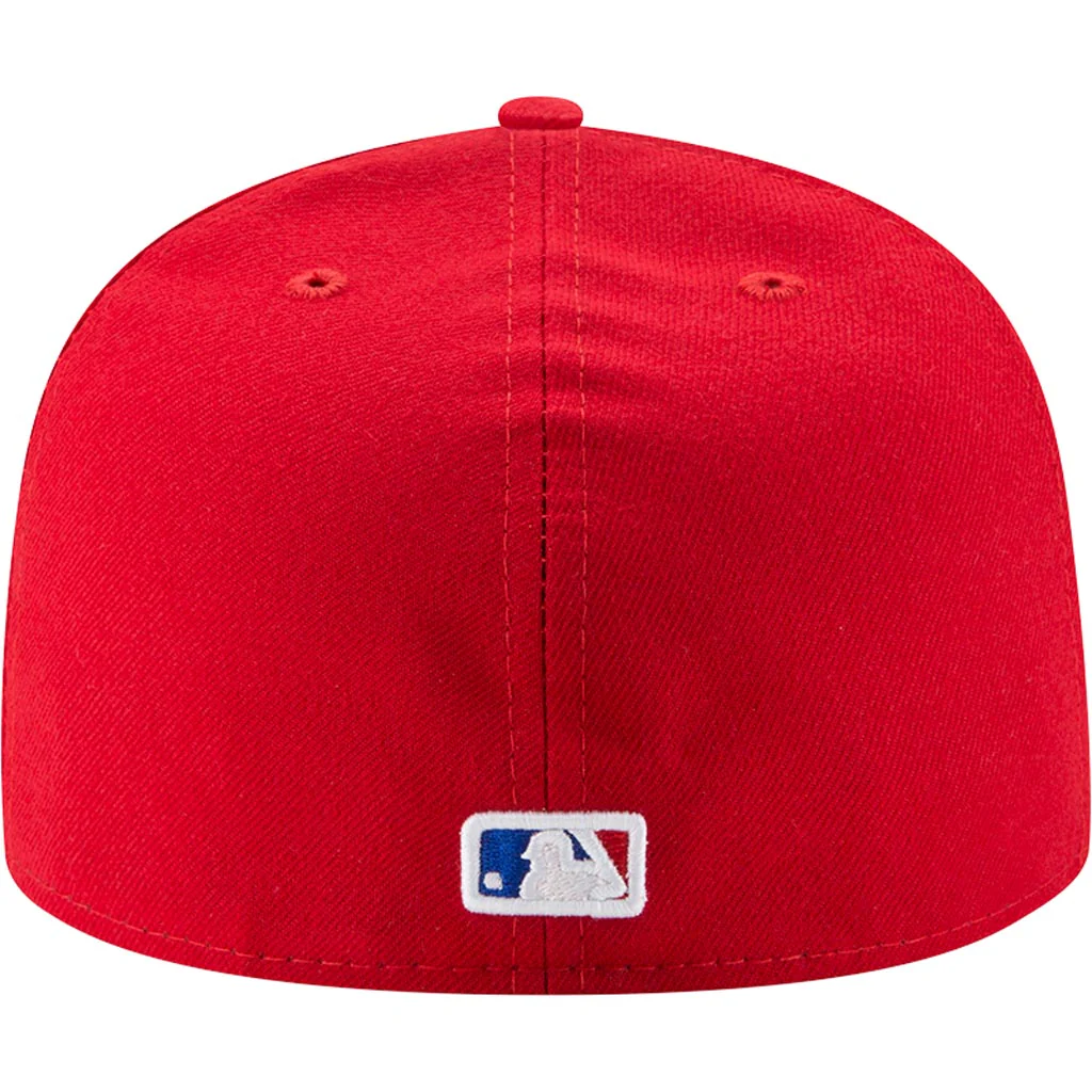 MLB Texas Rangers New Era Alternate Authentic Collection 59FIFTY Fitted Hat -Red - Image 4