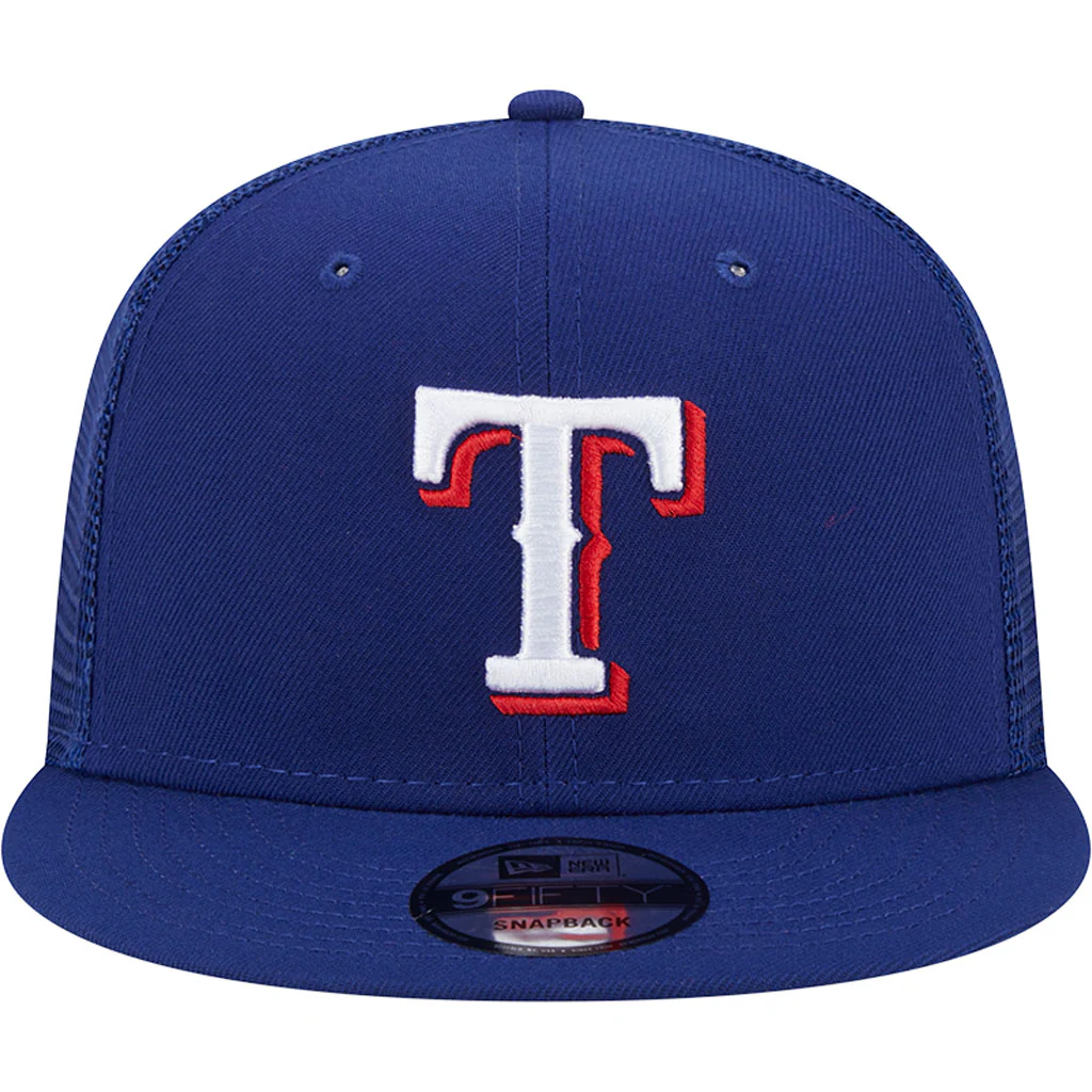 MLB Texas Rangers New Era OTC Trucker 9FIFTY Snapback Hat - Blue - Image 3