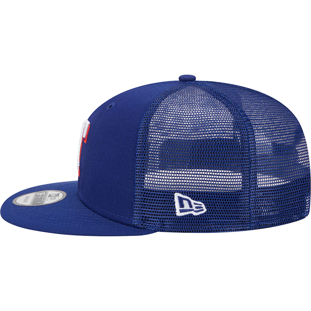 MLB Texas Rangers New Era OTC Trucker 9FIFTY Snapback Hat - Blue - Image 4