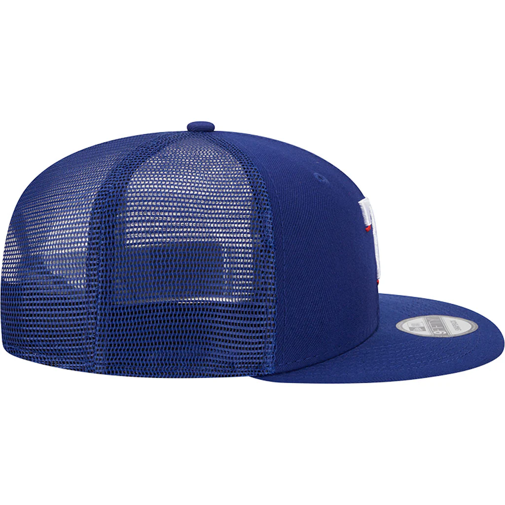 MLB Texas Rangers New Era OTC Trucker 9FIFTY Snapback Hat - Blue - Image 5