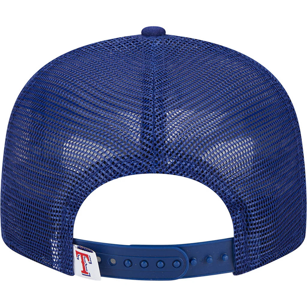 MLB Texas Rangers New Era OTC Trucker 9FIFTY Snapback Hat - Blue - Image 6