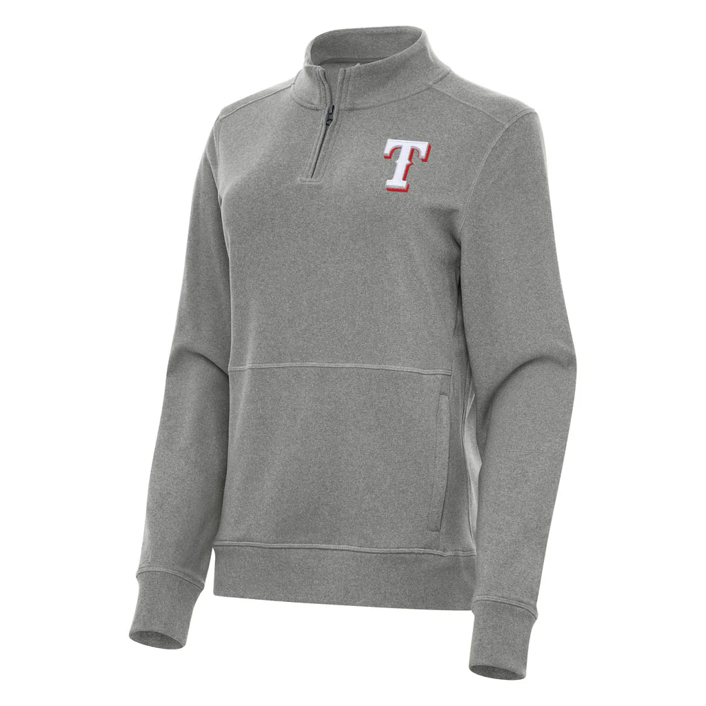MLB Texas Rangers Women's Antigua Crush 1/4 Zip Pullover Jacket