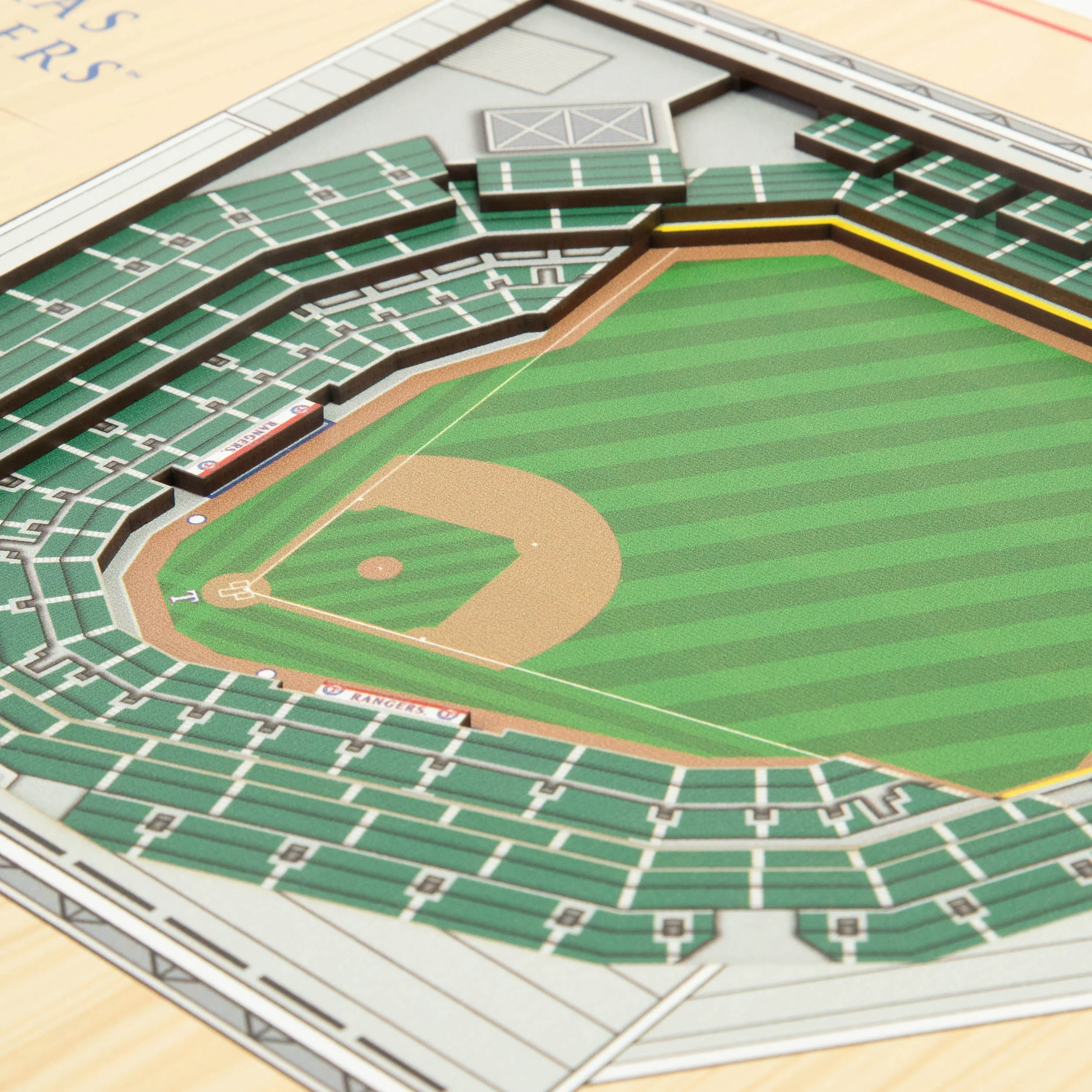 MLB Texas Rangers You the Fan 5-Layer 3D Stadium View Wall Art - Image 3