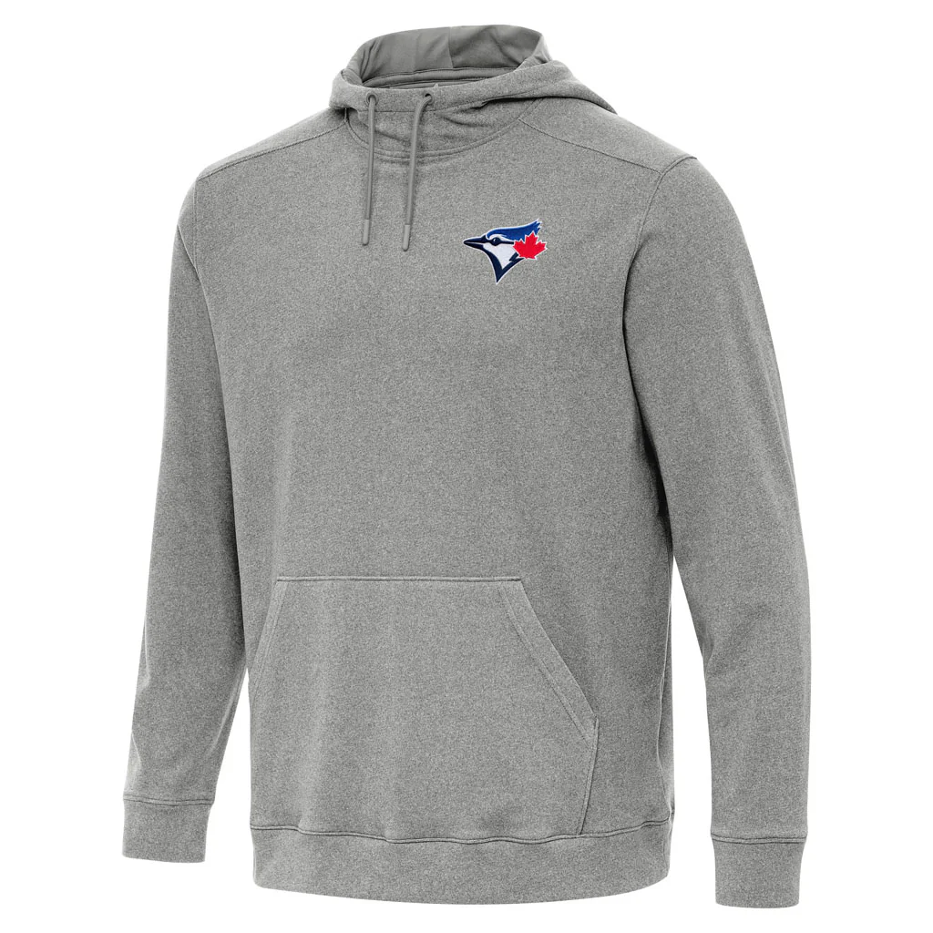 MLB Toronto Blue Jays Antigua Cloud Pullover Hoodie - Heather black