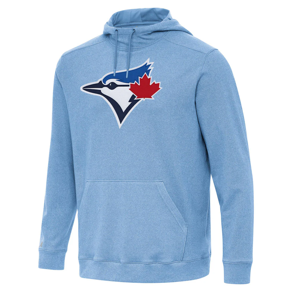 MLB Toronto Blue Jays Antigua Full Front Cloud Pullover Hoodie - Blue