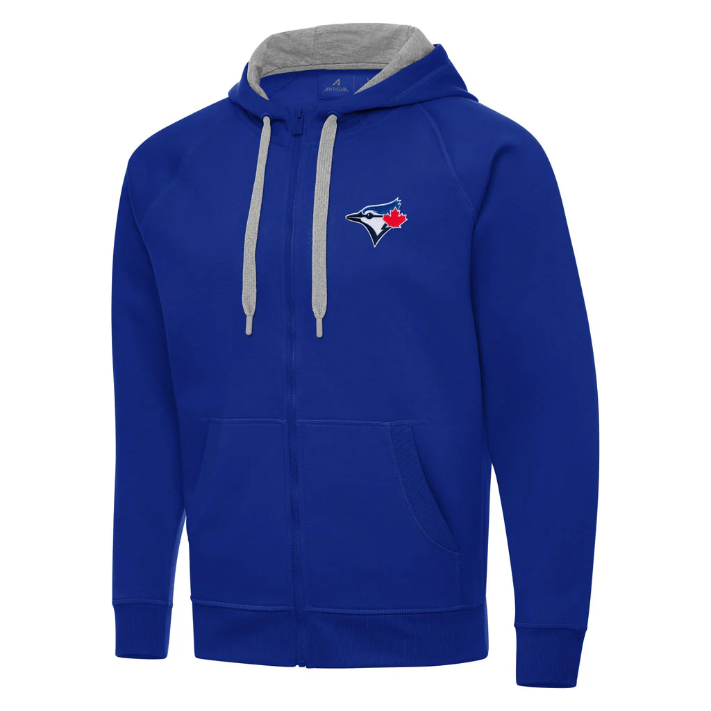 MLB Toronto Blue Jays Antigua Victory Full Zip Hoodie - Blue