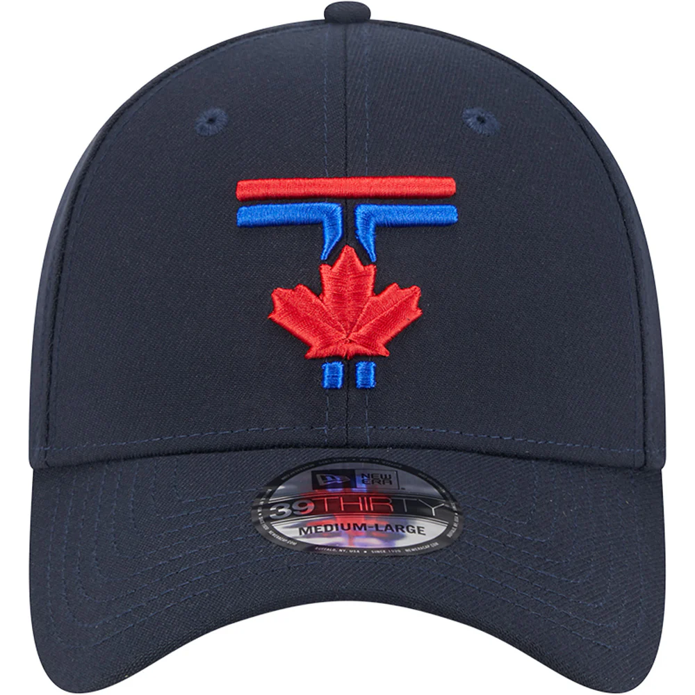 MLB Toronto Blue Jays New Era City Connect 39THIRTY Flex Fit Hat - Navy - Image 3