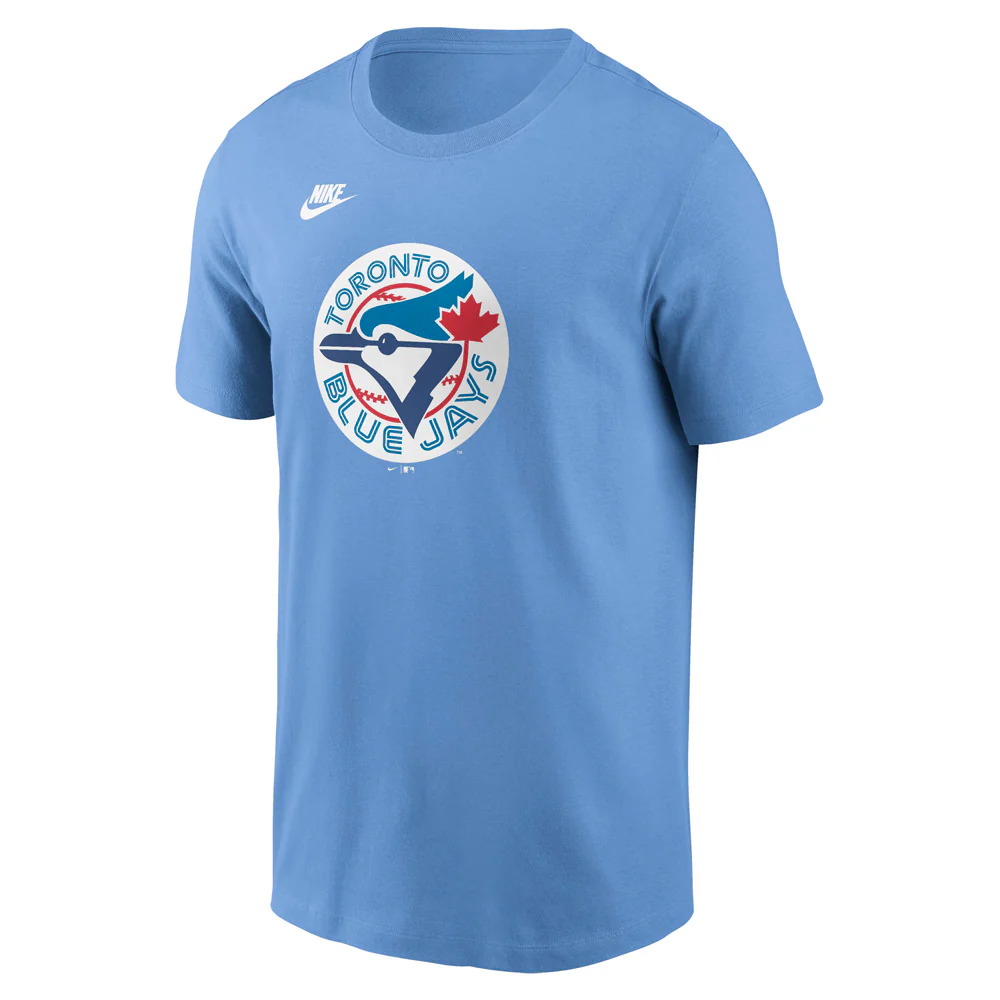 MLB Toronto Blue Jays Nike Cooperstown Team Logo T-Shirt - Blue - Image 2