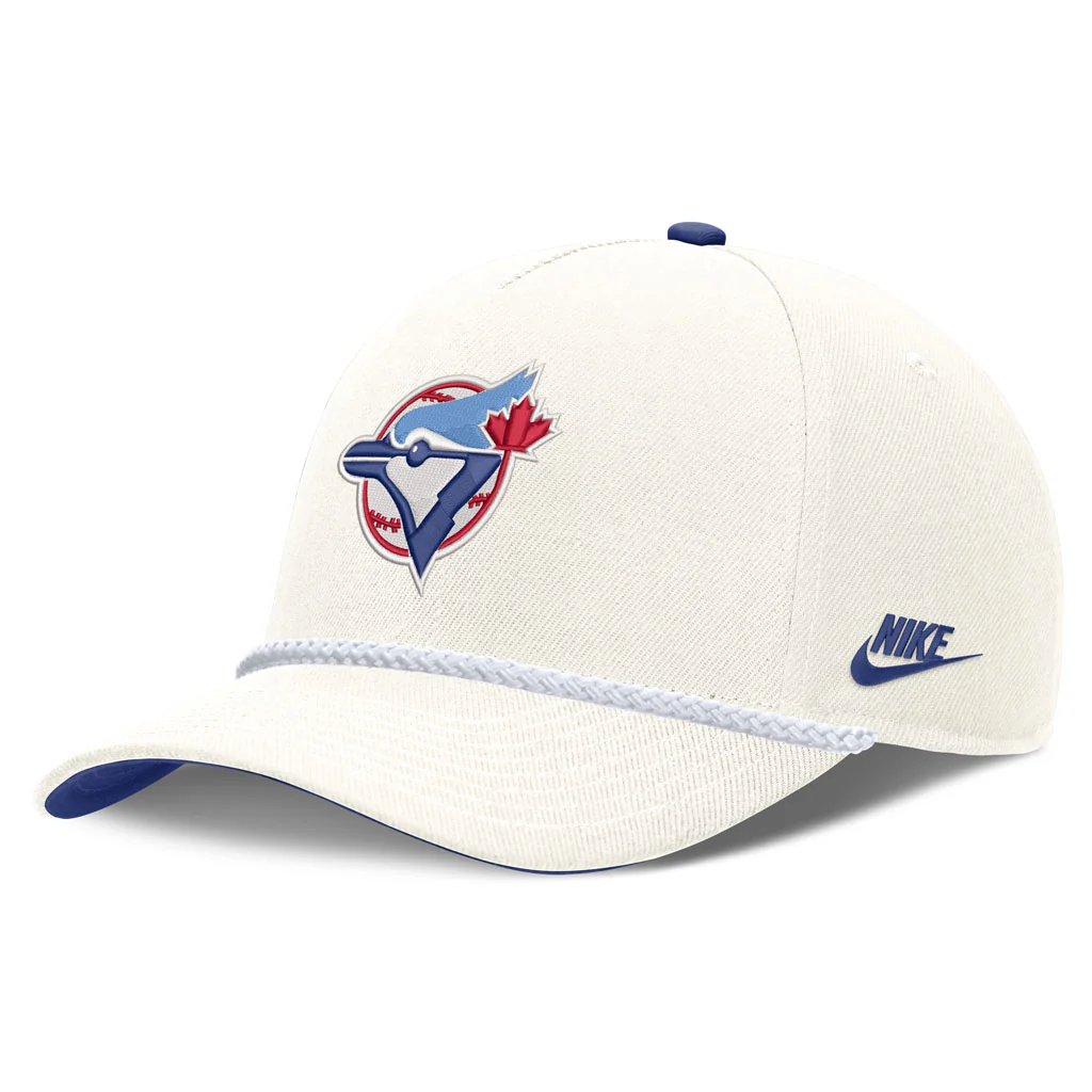 MLB Toronto Blue Jays Nike Rope Cooperstown Adjustable Hat - Cream