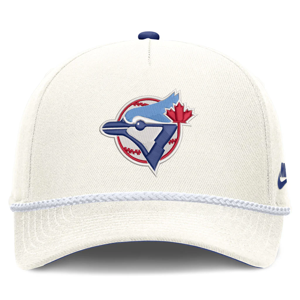 MLB Toronto Blue Jays Nike Rope Cooperstown Adjustable Hat - Cream - Image 3