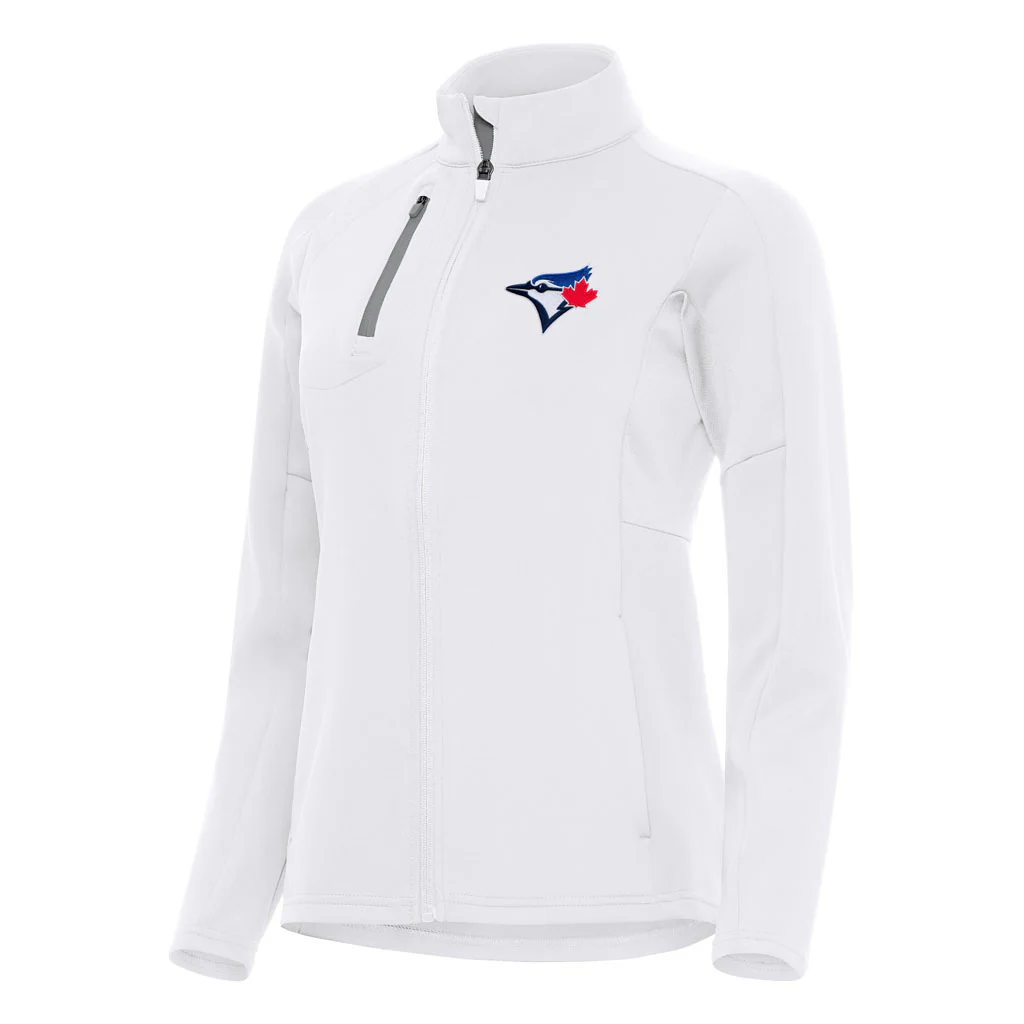 MLB Toronto Blue Jays Women's Antigua Generation Full Zip Jacket - White