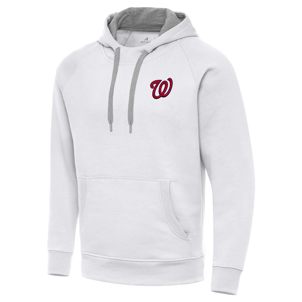 MLB Washington Nationals Antigua Victory Pullover Hoodie - White