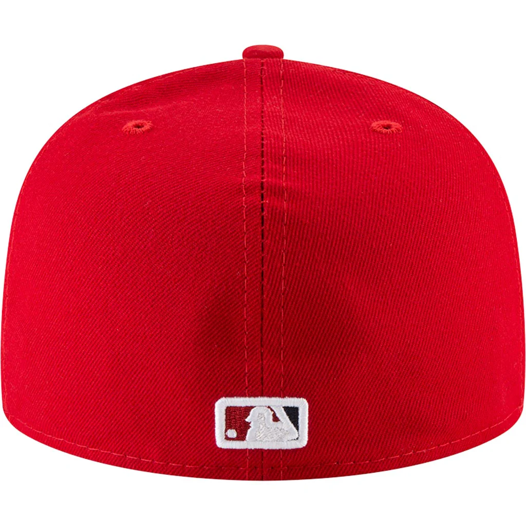 MLB Washington Nationals New Era Authentic Collection Home On-Field 59FIFTY Fitted Hat - Red - Image 4