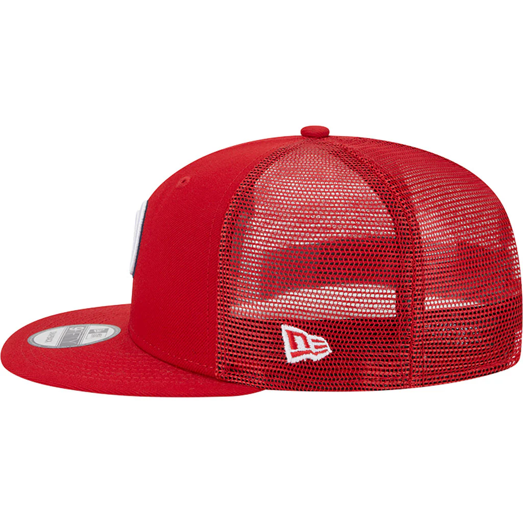 MLB Washington Nationals New Era OTC Trucker 9FIFTY Snapback Hat - Red - Image 4
