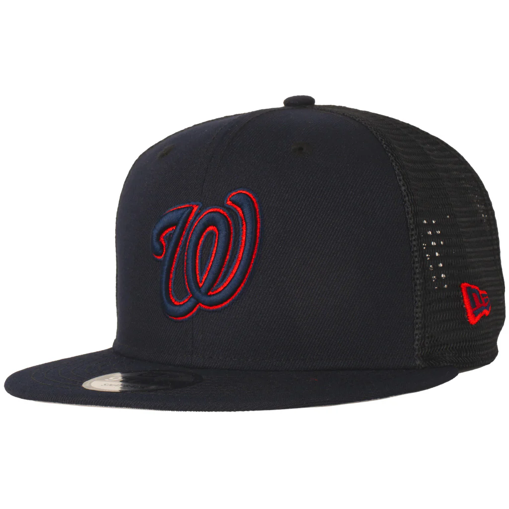 MLB Washington Nationals New Era Shadowline 9FIFTY Snapback Trucker Hat - Navy