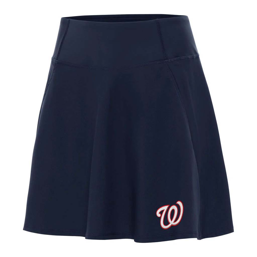 MLB Washington Nationals Women's Antigua Chip Skort - Navy