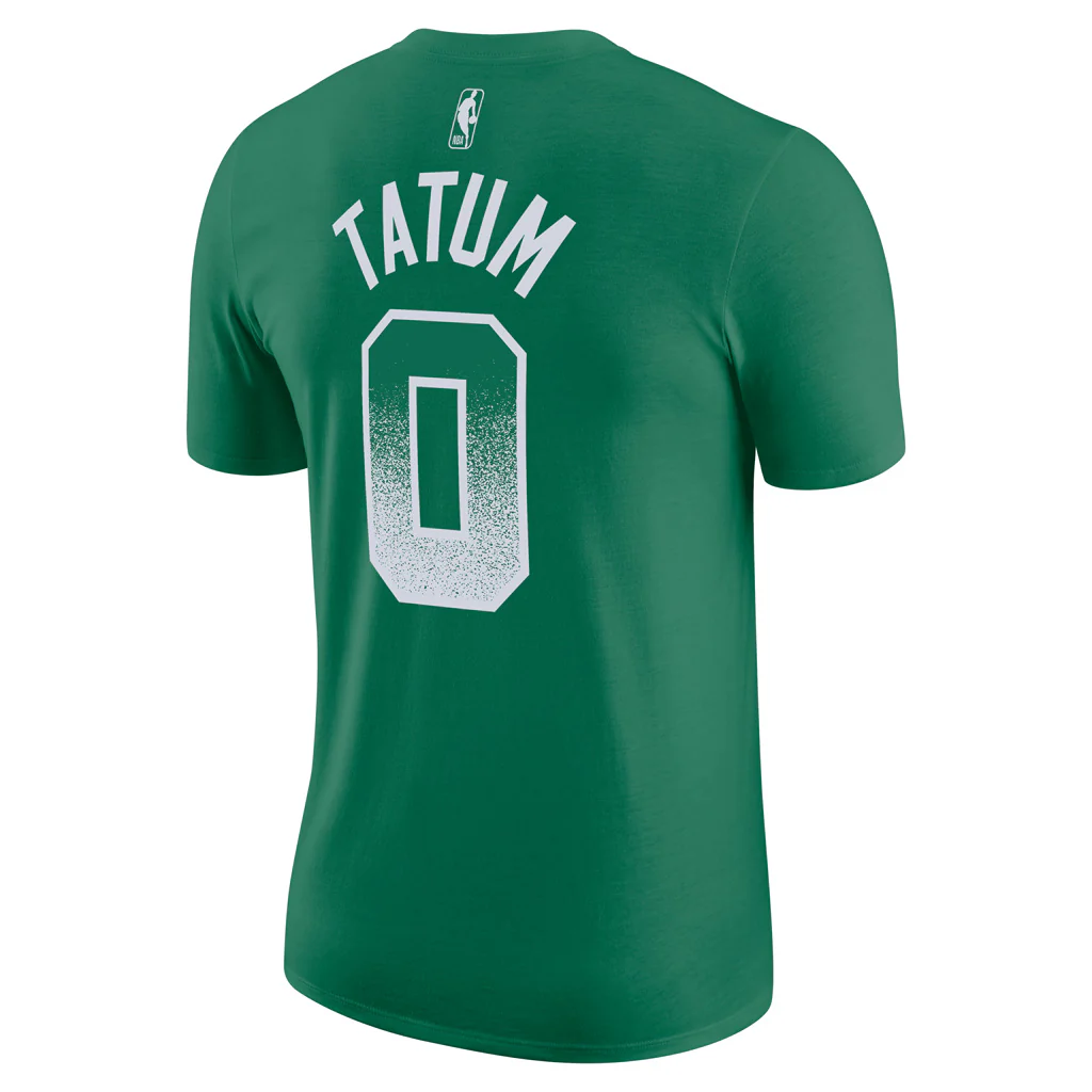 NBA Boston Celtics Jayson Tatum Nike 2025 Select Series Name & Number T-Shirt - Green - Image 3