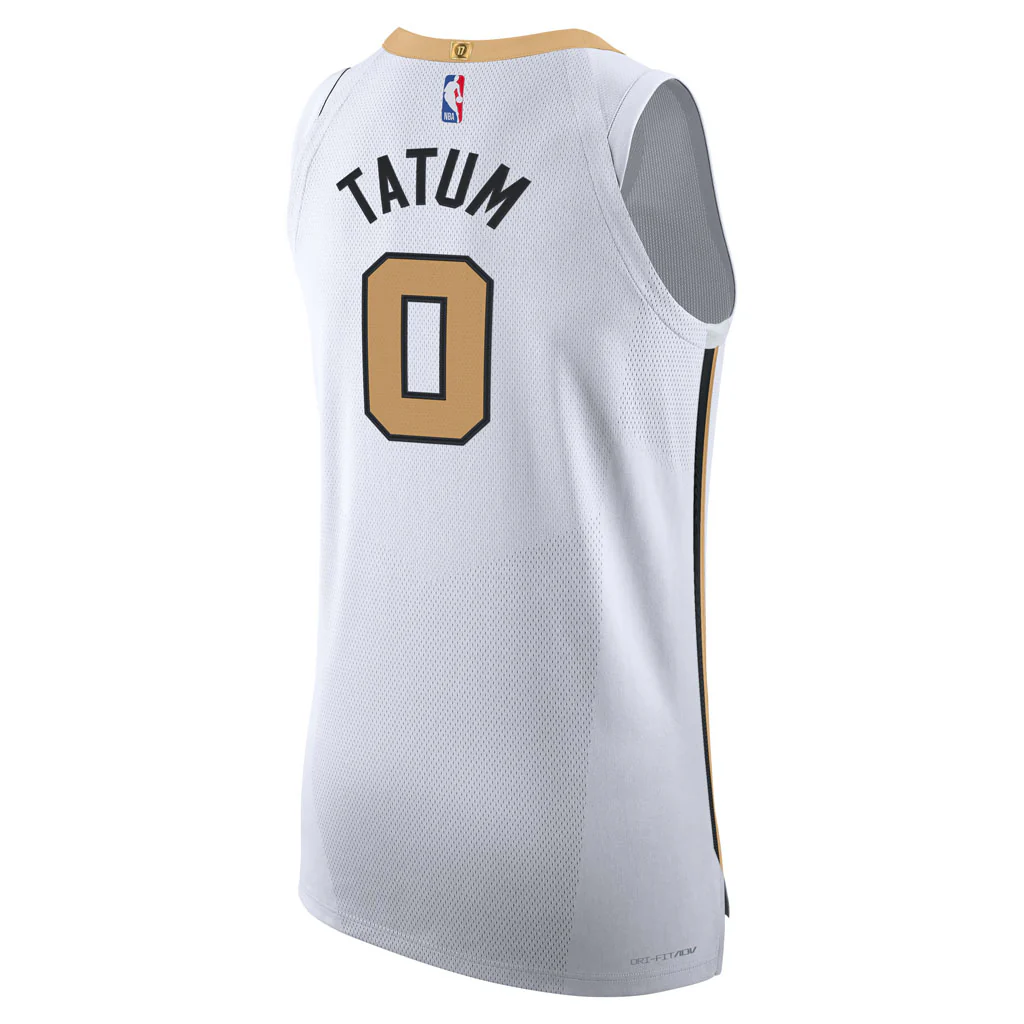 NBA Boston Celtics Jayson Tatum Nike 2025-26 City Edition Authentic Jersey - White - Image 3