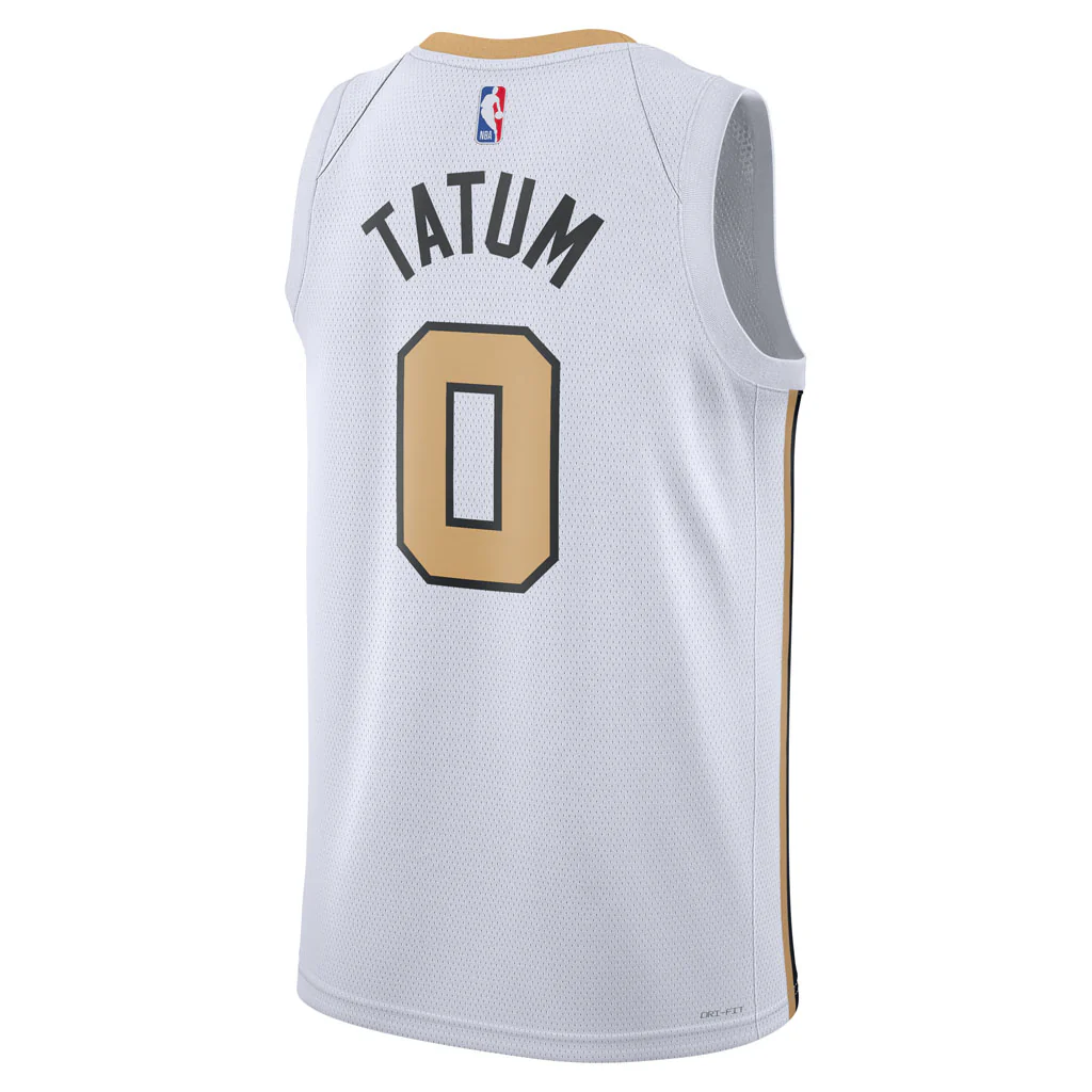 NBA Boston Celtics Jayson Tatum Nike 2025-26 City Edition Swingman Jersey - White - Image 3