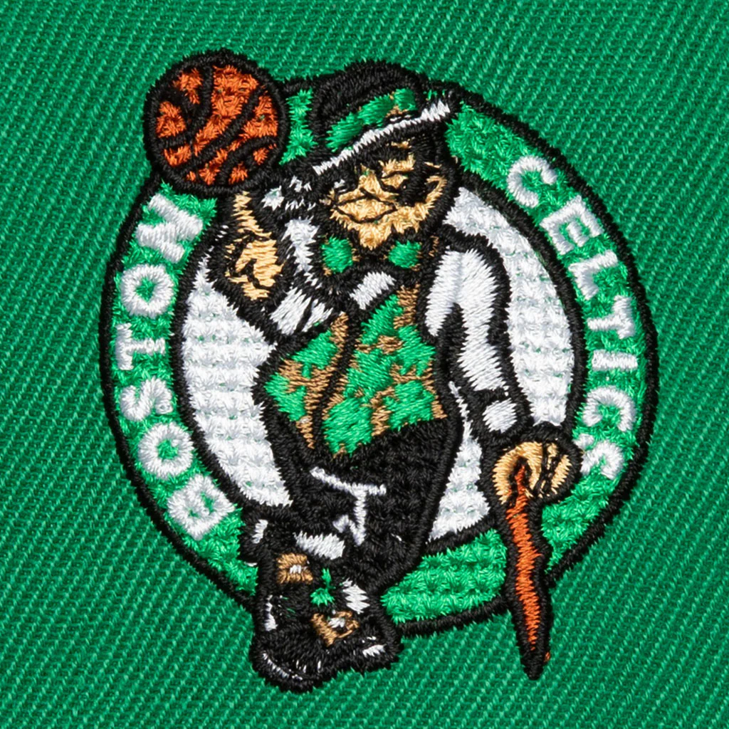 NBA Boston Celtics Mitchell & Ness Chain Gang Snapback Hat - Green - Image 3