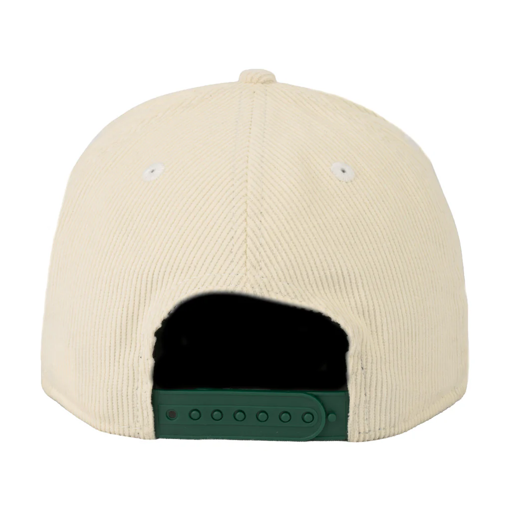 NBA Boston Celtics New Era All Corduroy 9FIFTY A-Frame Snapback Hat - Cream - Image 2