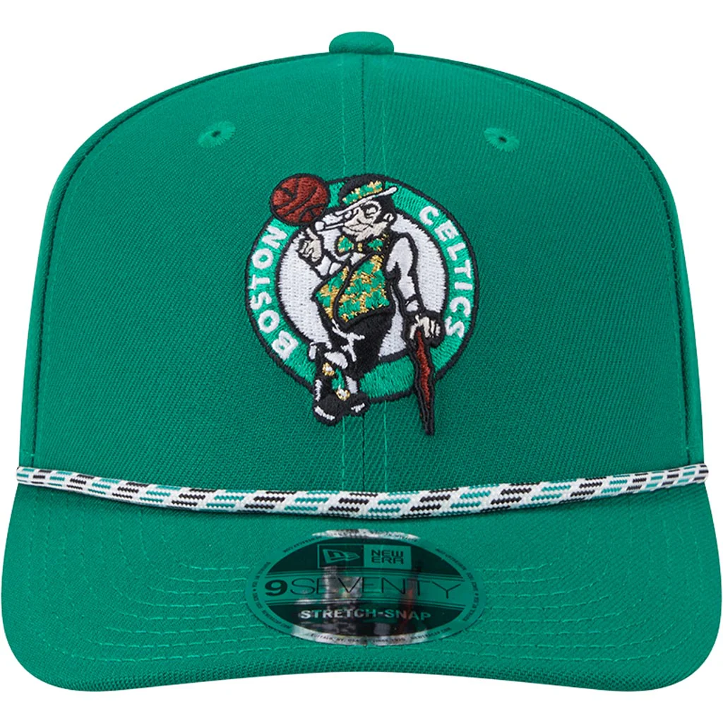 NBA Boston Celtics New Era Multi Rope 9SEVENTY Stretch-Snapback Hat - Green - Image 3