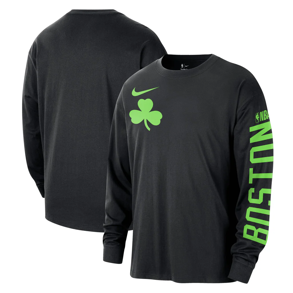 NBA Boston Celtics Nike 2024/25 City Edition Max90 Long Sleeve T-Shirt