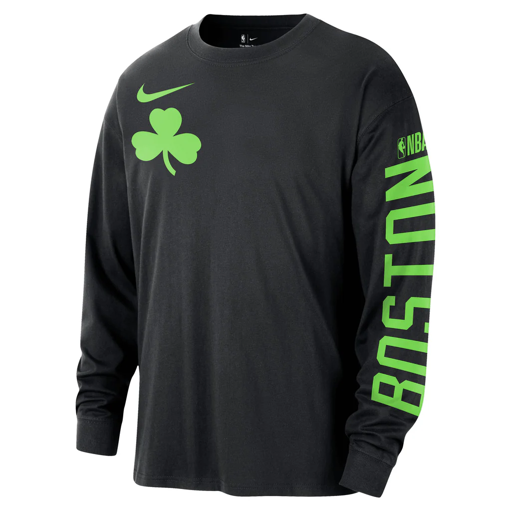 NBA Boston Celtics Nike 2024/25 City Edition Max90 Long Sleeve T-Shirt - Image 2