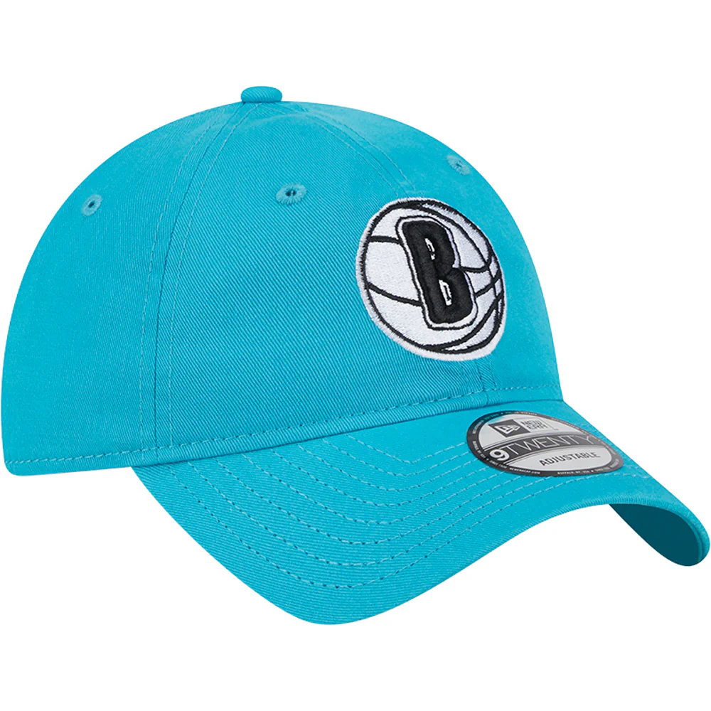 NBA Brooklyn Nets New Era 2023/24 City Edition Alternate 9TWENTY Adjustable Hat - Teal - Image 2