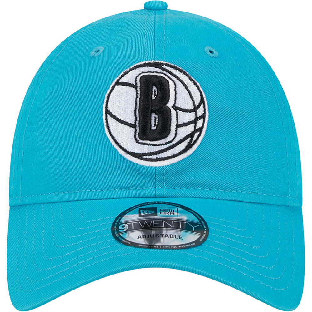 NBA Brooklyn Nets New Era 2023/24 City Edition Alternate 9TWENTY Adjustable Hat - Teal - Image 3